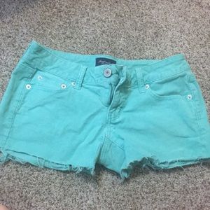 American Eagle teal shorts
